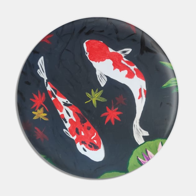 Koi Fish Pond Pin by Spiritjay