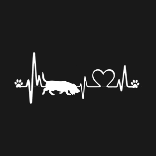 Bassador Dog Heartbeat T-Shirt