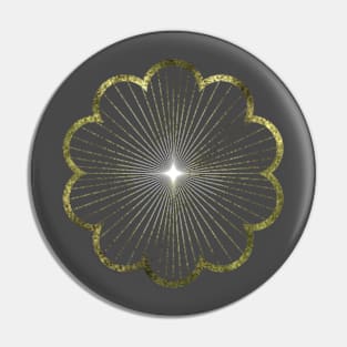 Bright midcentury sun Pin