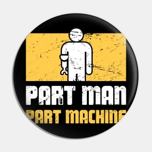 Machine - Amputated Missing Arm Amputee Pin