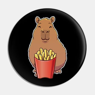 Capybara French Fries Pin