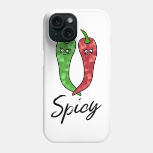 Spicy Food Hot Green Pepper Hot Red Pepper Phone Case