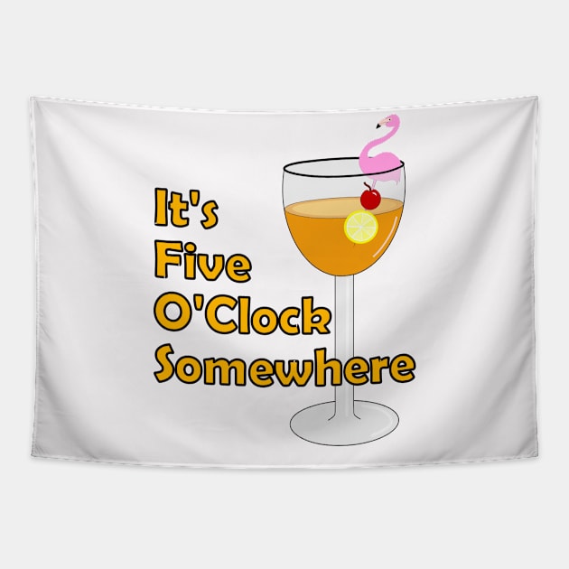 Five O'Clock Cocktails Tapestry by SartorisArt1