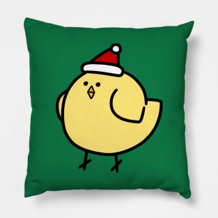 Fat Santa Hat Bird Pillow