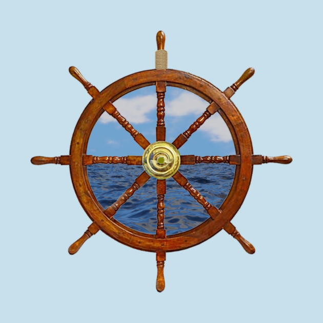Nautical Wheelers Sailing TShirt TeePublic