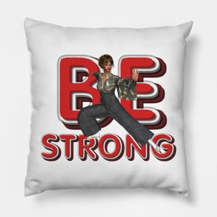 Karate Girl Strong Pillow