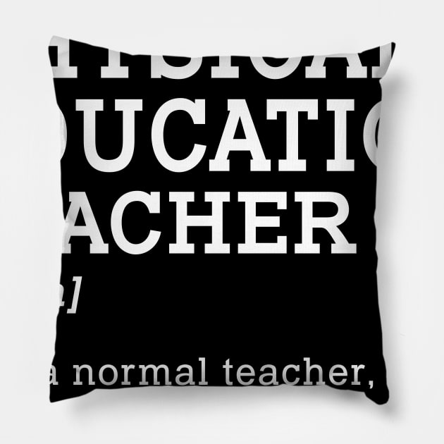 Physical Education Teacher Back To School Pillow by kateeleone97023