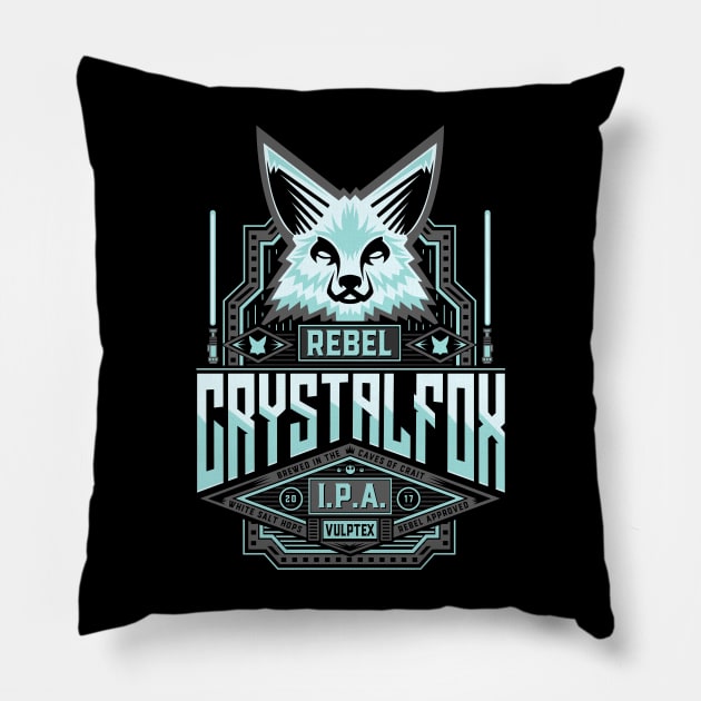 Crystal Fox IPA Pillow by barrettbiggers