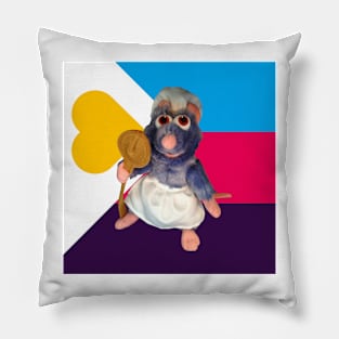 Ratatouille Polyamorous Rights (new flag) Pillow