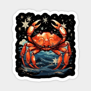 Patriotic Crab Magnet