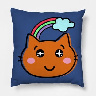 Rainbow Cat Pillow