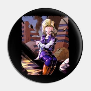 ANDROID 18 MERCH VTG Pin