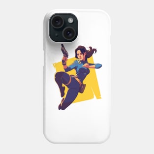 Vault Dweller in Action - Post Apocalyptic Phone Case