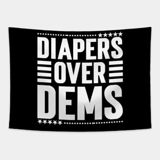 Diapers Over Dems. Tapestry