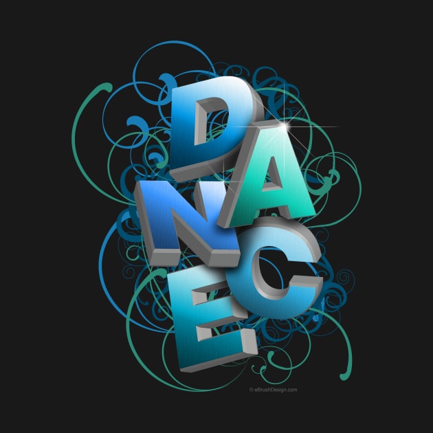 3D Typographic Dance and Ballet Design (Spring) by eBrushDesign