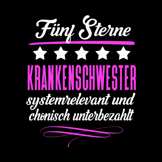 Fünf Sterne Krankenschwester by Foxxy Merch