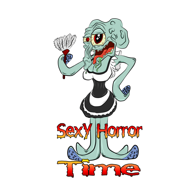 Sexy Horror Time Squidward French Maid by Adriaan