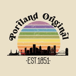 Portland Original Retro Rainbow T-Shirt