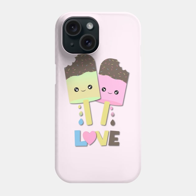 Popsicle Love Phone Case by HelenDesigns