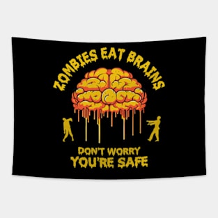 Zombies Eat Brains Tapestry