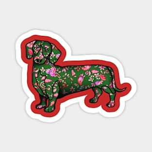 Christmas Dachshund Magnet