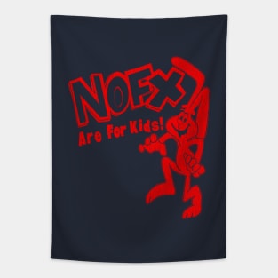 90s nofx are for kids red Tapestry