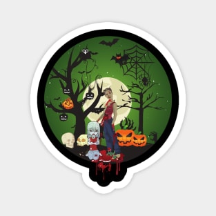 halloween night party Magnet