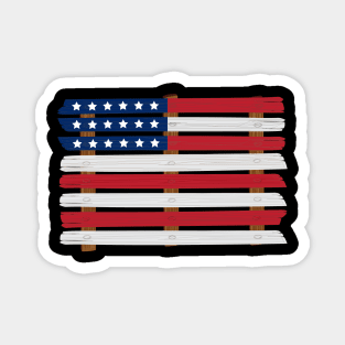 American Pallet Flag Magnet