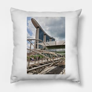 Marina Bay Sands with Helix Bridge - Singapore Pillow