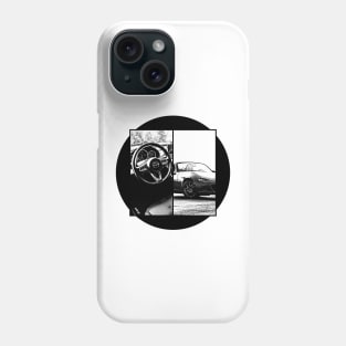 Mazda Miata MX-5 ND Black 'N White 5 Phone Case