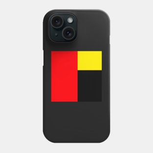 red yellow and black abstract minimalist geometrical modern art design Phone Case