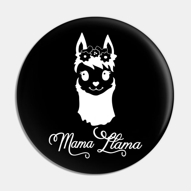 Mama Llama Mothers Day Gift Pin by PurefireDesigns