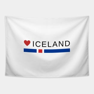 LOVE Iceland Tapestry