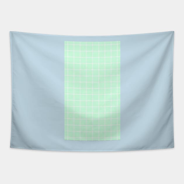 Green square Tapestry by artforrart