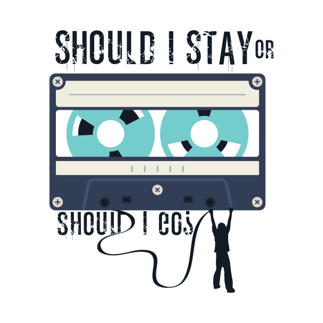 Should i stay or should i go shirt, funny tshirt by BlabberBones