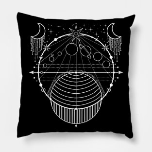 Solar System Goth Design Pillow