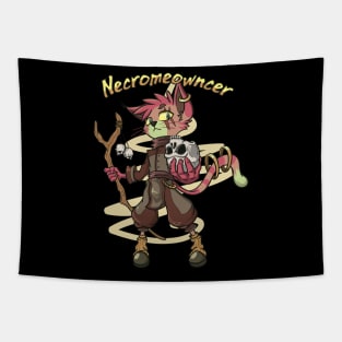 Necromancer Cat Meme Class RPG Dungeon Roleplaying Cats Gift Tapestry