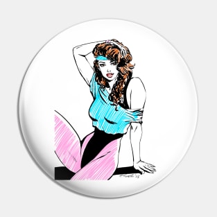 80´s Aerobics Girl Pin