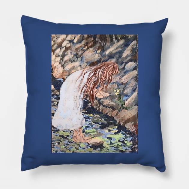 Searching for Treasures Pillow by EloiseART