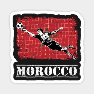 Morocco Soccer Goalie Goal Keeper Shirt Magnet