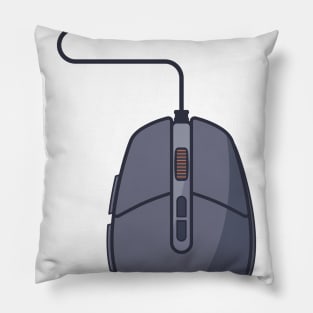 Gaming Mouse PC Gamer Illustration Pillow