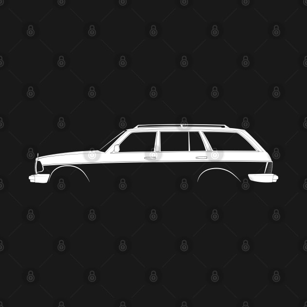 Mercedes-Benz 300 TD (S123) Silhouette by Car-Silhouettes