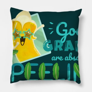 Good Grades are Absolutely Apeeling - Punny Garden Pillow