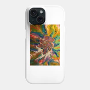 Acrylic Pouring flower Phone Case