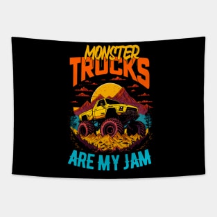 Monster Truck are my Jam Funny Tapestry