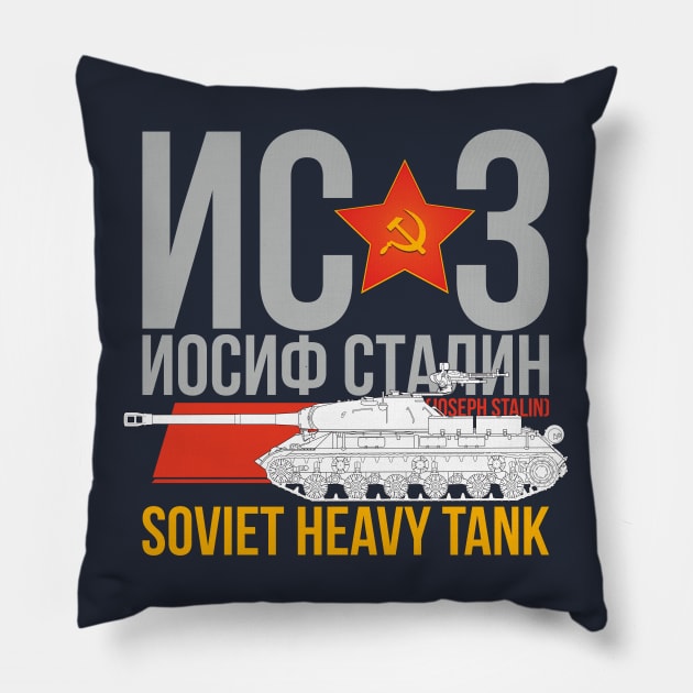 I love tanks! Soviet IS-3 Pillow by FAawRay