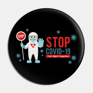 Stop Covid-19 Pin