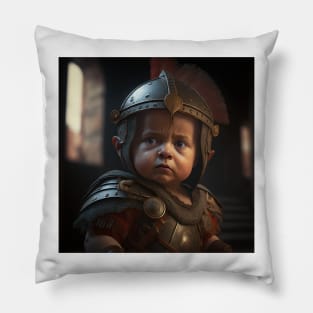 A Cute Gladiator Baby Pillow