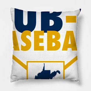 Dub V Baseball (White Background) Pillow