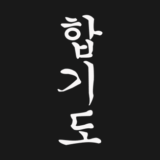 Hapkido Hangul Kanji Calligraphy Design T-Shirt